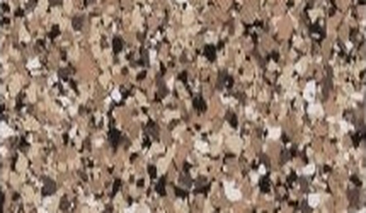 Outback decorative flake floor coating sample
